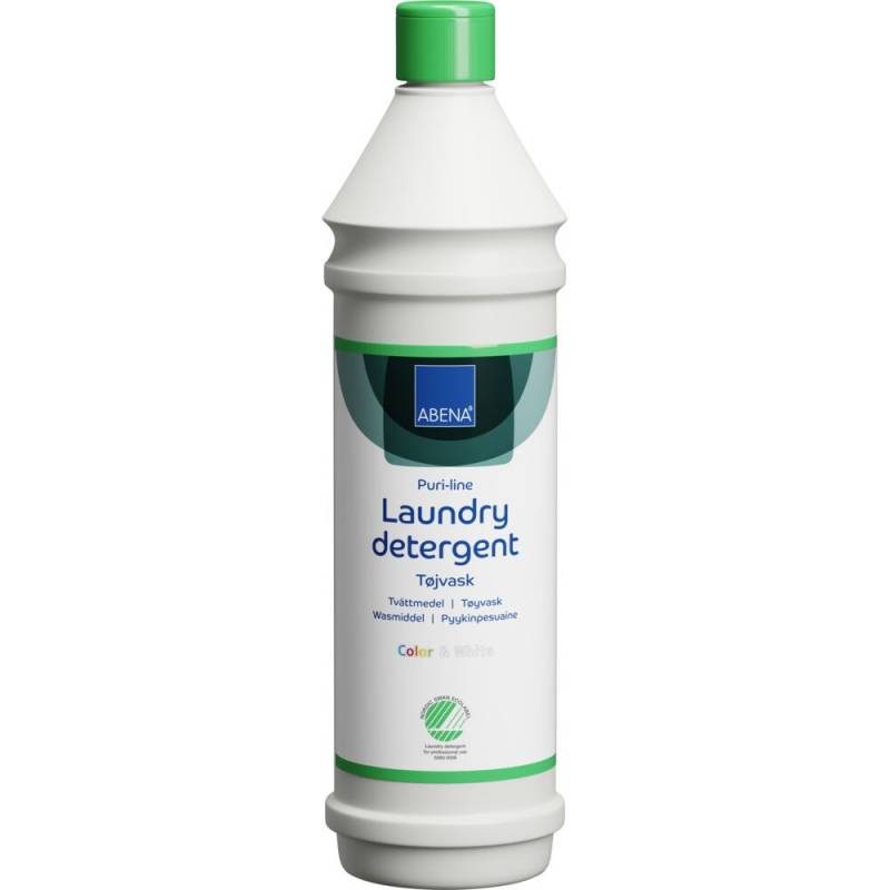 T&oslash;jvask, ABENA Puri-Line, 1 l, kul&oslash;rt og hvidt, uden farve og parfume