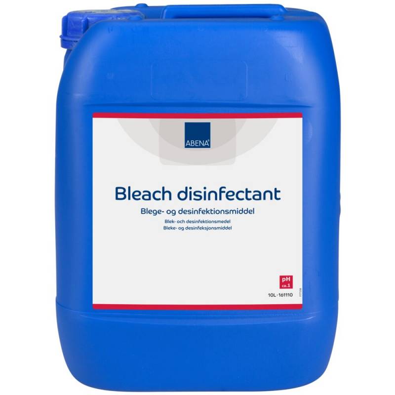 Blege- og desinfektionsmiddel, ABENA, 10 l, uden klor, farve og parfume