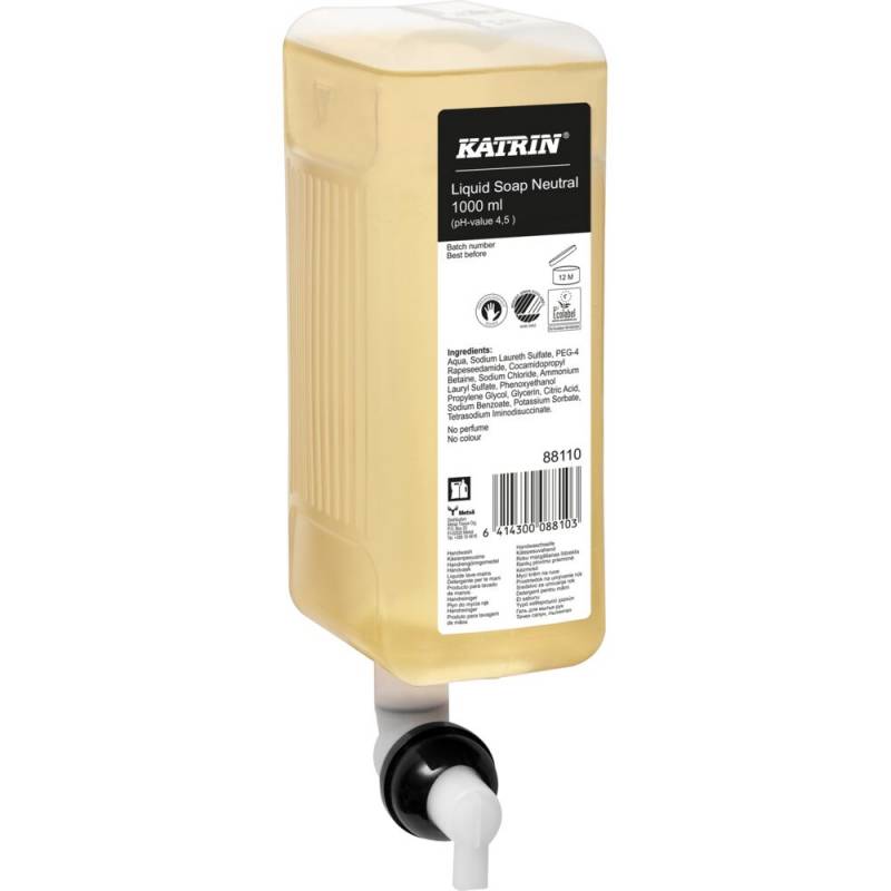 H&aring;nds&aelig;be, Neutral, 1000 ml, uden farve og parfume, flydende,0,6 ml pr. dosering