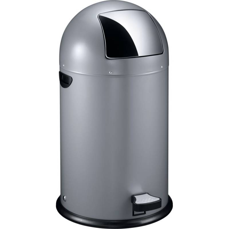 Pedalspand, EKO Kick-can, gr&aring;, st&aring;l, 33 l, inderspand i metal, ildd&aelig;mpende *Denne vare tages ikke retur*