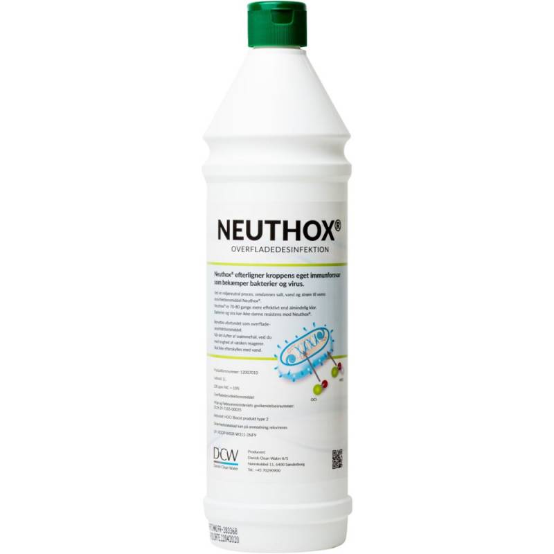 Overfladedesinfektion, Neuthox, 1000 ml, Hypoklorsyre