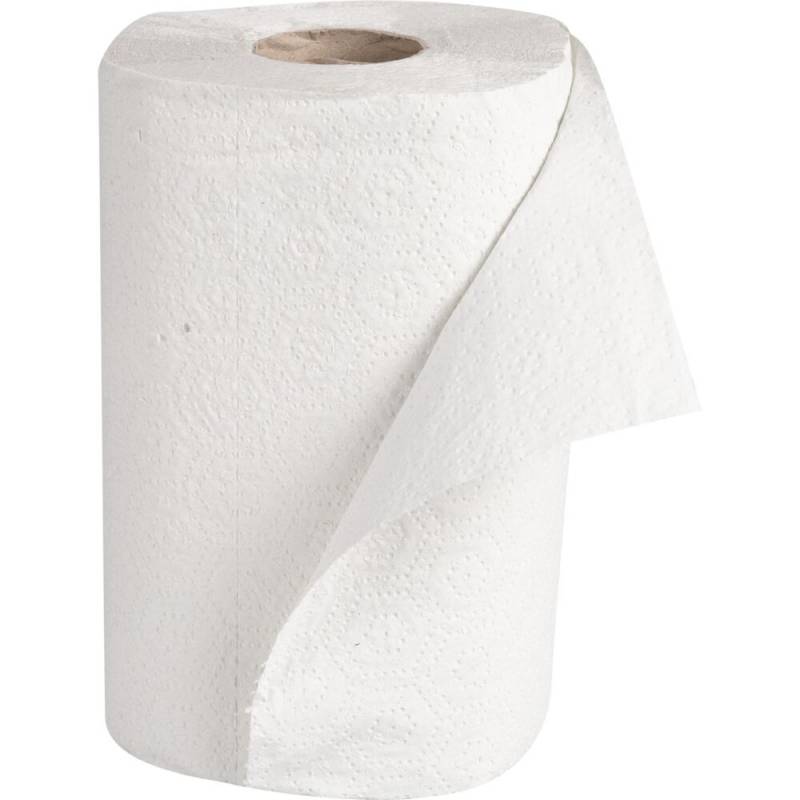 K&oslash;kkenrulle, neutral, 2-lags, 30m x 20cm, &Oslash;12cm, hvid, blandingsfibre