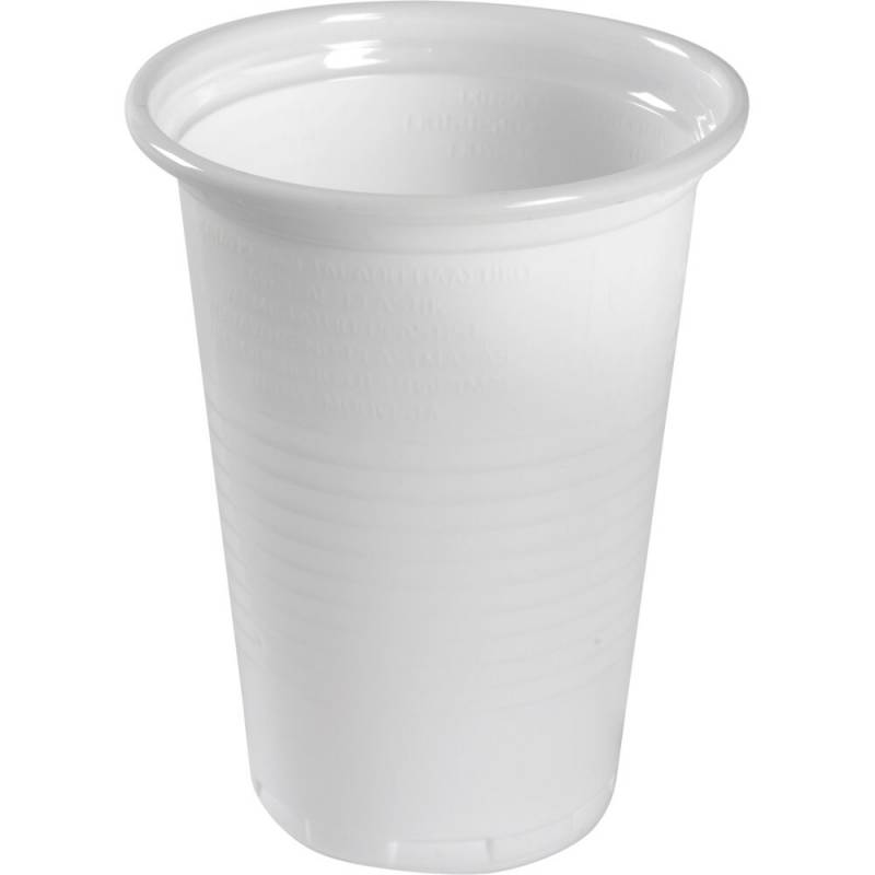 Drikkeb&aelig;ger, ABENA Gastro, &Oslash;7cm, 18 cl, hvid, PP