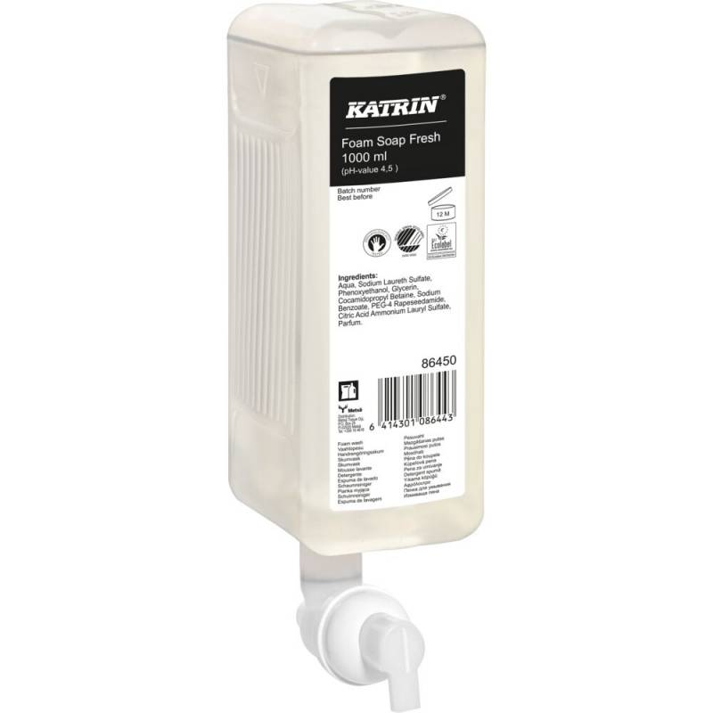 Skums&aelig;be, Katrin, 1000 ml, med parfume, Green