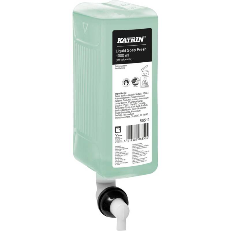 H&aring;nds&aelig;be, Fresh, 1000 ml, med farve og parfume, flydende