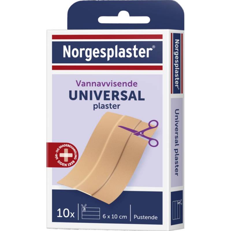 H&aelig;fteplaster, Kvikk Universal, 6x10cm, beige, vandafvisende, usteril