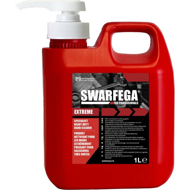 H&aring;ndrens, SC Johnson Swarfega Extreme, 1000 ml, r&oslash;d, med farve og parfume