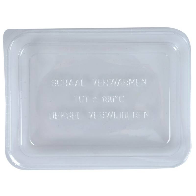 Snap-on l&aring;g, 17,2x13,4x1,2cm, klar, RPET