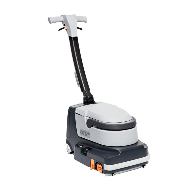 Gulvvasker, Nilfisk, SC250 34C B, Lithium-Ion, gr&aring;, 2-rums, walk-behind, komplet, 6/6 l, 340 mm *Denne vare tages ikke retur*