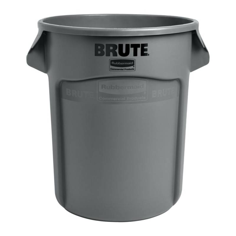Affaldsspand, Rubbermaid Brute, gr&aring;, PE, 75.7 l *Denne vare tages ikke retur*