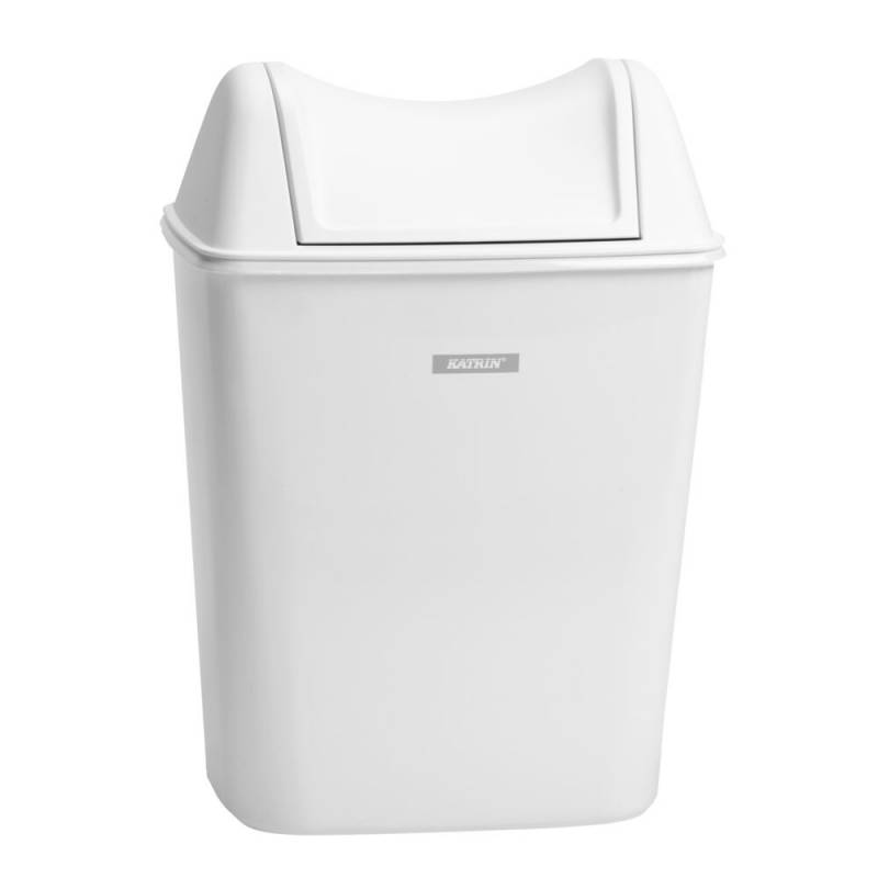 Affaldsspand, Katrin, hvid, plast, 8 l, forberedt til v&aelig;gmontering *Denne vare tages ikke retur*
