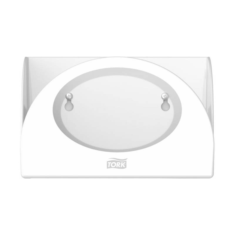 Dispenser, Tork W8, 6,6x8,4x16,8cm, hvid, plast, til foldede aft&oslash;rringsklude
