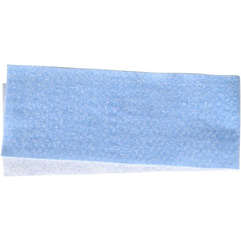 Engangsmoppe, bl&aring;, PE/polyester, 60 cm, engangs