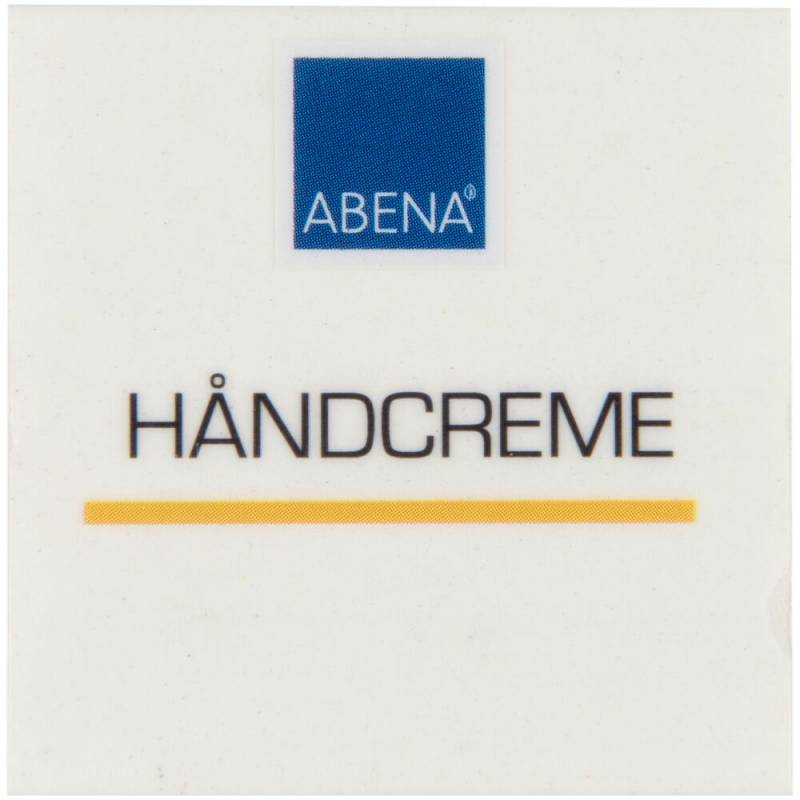 Label til dispenser, 4x4cm, h&aring;ndcreme