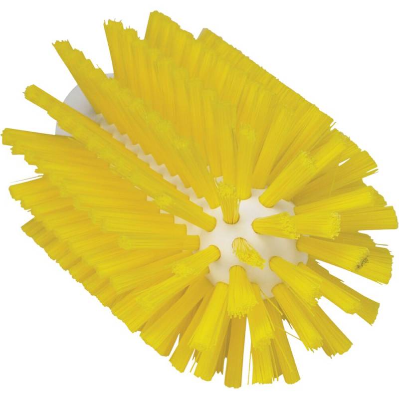 R&oslash;rb&oslash;rstehoved, Vikan, 15,5cm, &Oslash;7,7cm, gul, polyester/PP/rustfrit st&aring;l, medium *Denne vare tages ikke retur*