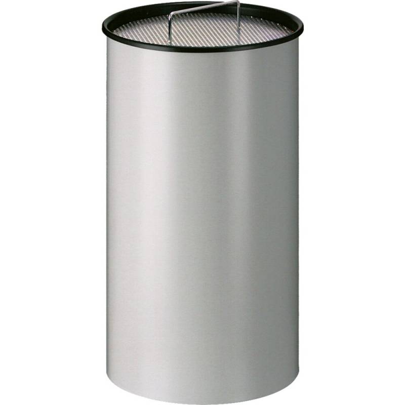 Askeb&aelig;ger, V-Part, gr&aring;, pulverlakeret st&aring;l, 50 l, Inderspand i metal