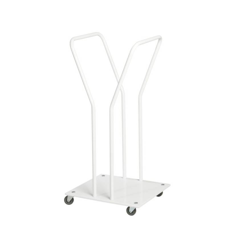 Affaldsstativ, Tina Trolleys, hvid, st&aring;l, 90 l *Denne vare tages ikke retur*