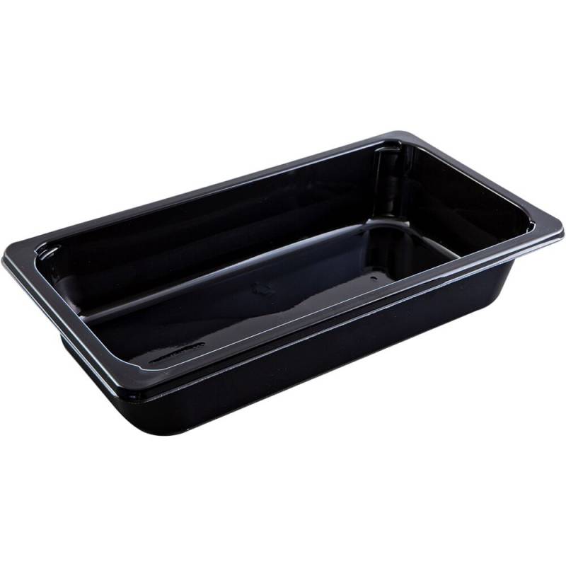 Bakke, C 2326-1B, 32,4x17,6x6cm, 2385 ml, sort, CPET, 1-rums, 2385 ml, standard serie, 1/3 GN