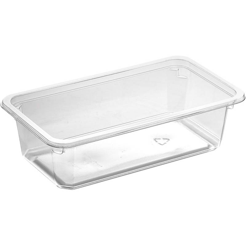 Bakke, K 2182-1F, 18x10x5cm, 640 ml, klar, APET, 1-rums, 640 ml, standard serie, hovedret