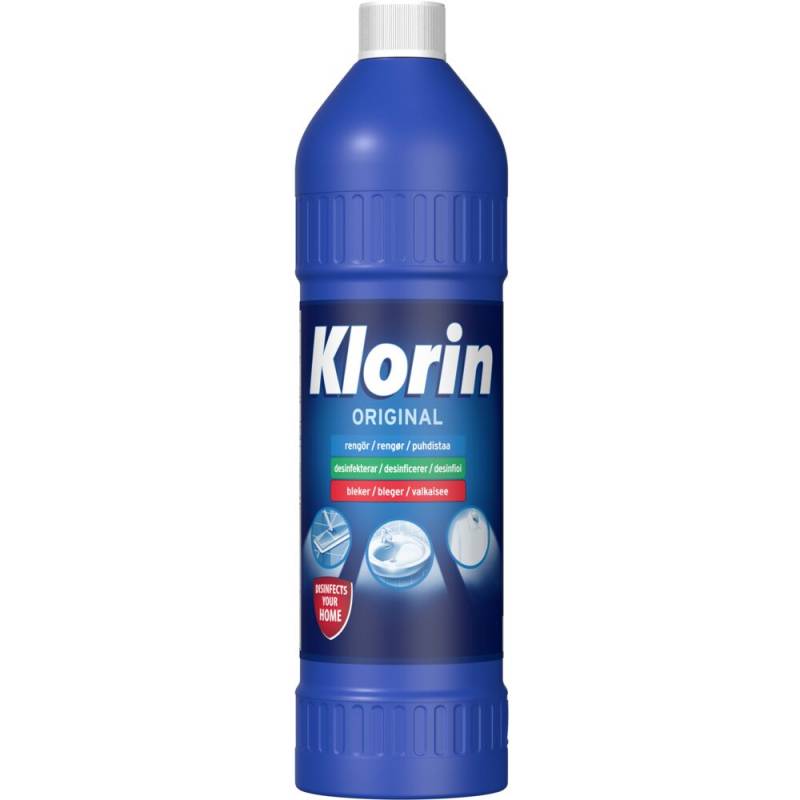 Klorreng&oslash;ring, Klorin, 750 ml, naturel, uden farve og parfume
