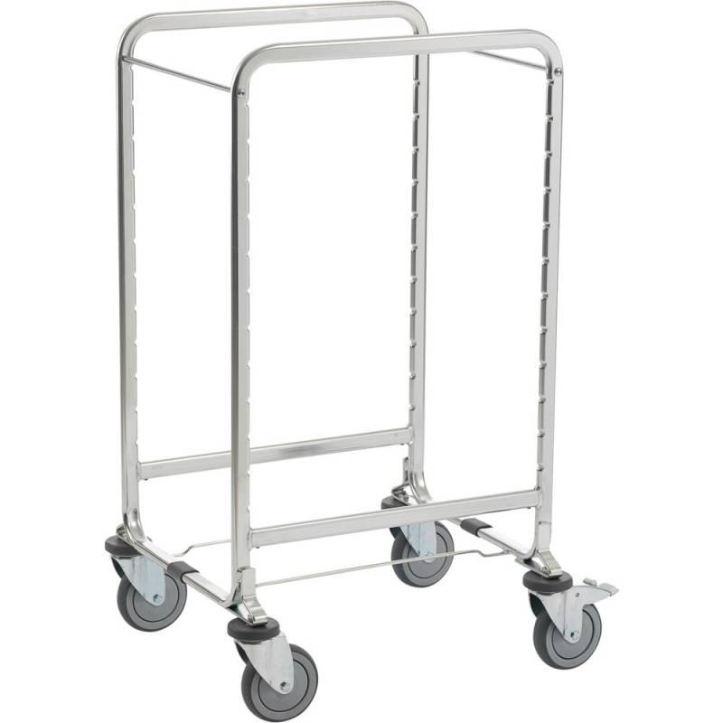 Reng&oslash;ringsvogn, Vileda Origo 500 H, 77x58x105cm, gr&aring;, pulverlakeret st&aring;l, til fugtsystem, med tilbeh&oslash;r, til viderebygning *Denne vare tages ikke retur*