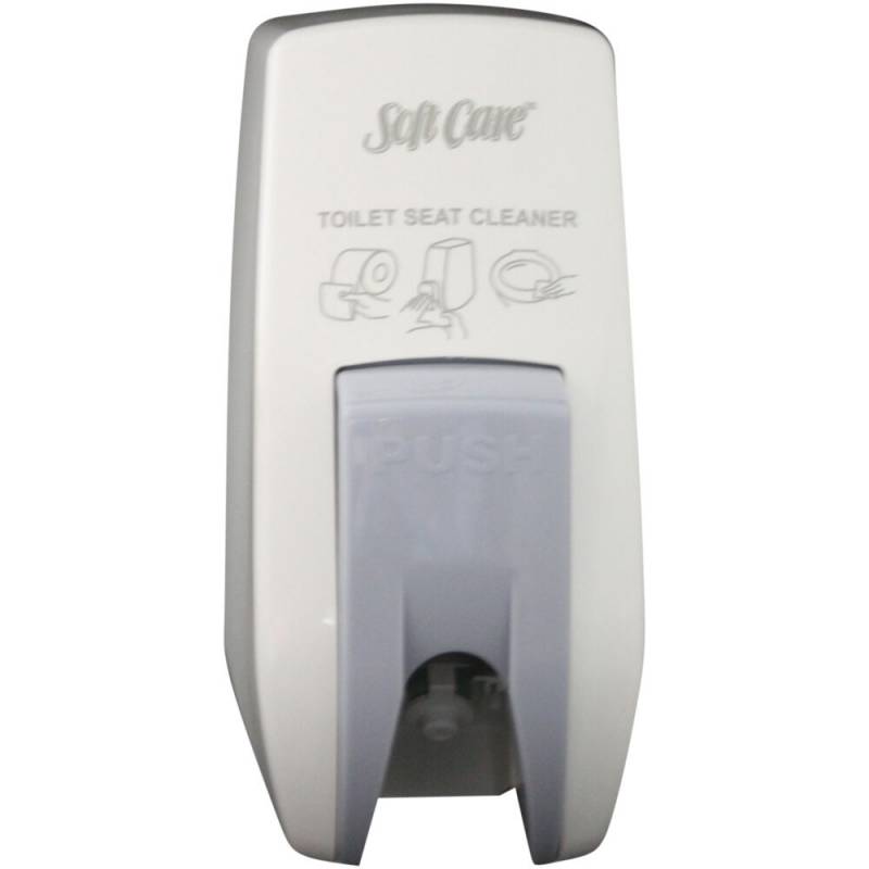 Dispenser, Diversey Soft Care, hvid, plast, til toilets&aelig;derens,1,0 ml pr. dosering *Denne vare tages ikke retur*