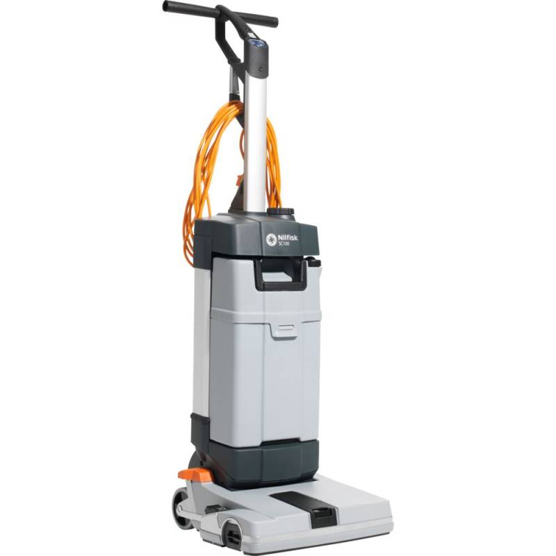 Gulvvasker, Nilfisk, SC100 E Basic, gr&aring;, 2-rums, walk-behind, komplet, 3/4 l, 310 mm *Denne vare tages ikke retur*