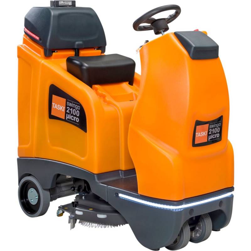 Gulvvasker, Diversey TASKI, Swingo 2100 &micro;icro, gel, orange, 2-rums, ride-on, 75/75 l, 550 mm *Denne vare tages ikke retur*