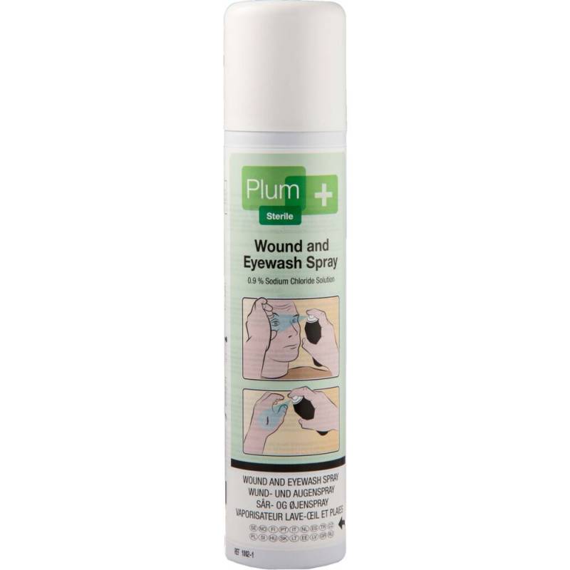 S&aring;r- og &oslash;jenskyl, Plum, 250 ml, spray, NaCl, steril *Denne vare tages ikke retur*