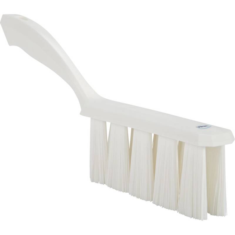 H&aring;ndkost, Vikan, 33x3,5x13,5cm, hvid, glas/polyester/PP, medium, UST *Denne vare tages ikke retur*