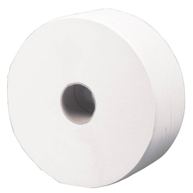 Jumborulle, neutral, 2-lags, Midi, 380m x 9,7cm, &Oslash;26,5cm, hvid, nyfiber