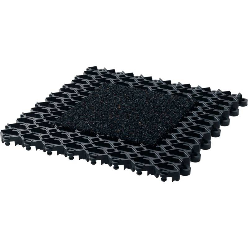 Skrabem&aring;tte, Vileda, V-Mat R-Duo, 25x25x2cm, antracit, 45% genanvendt materiale, med tekstilfyld