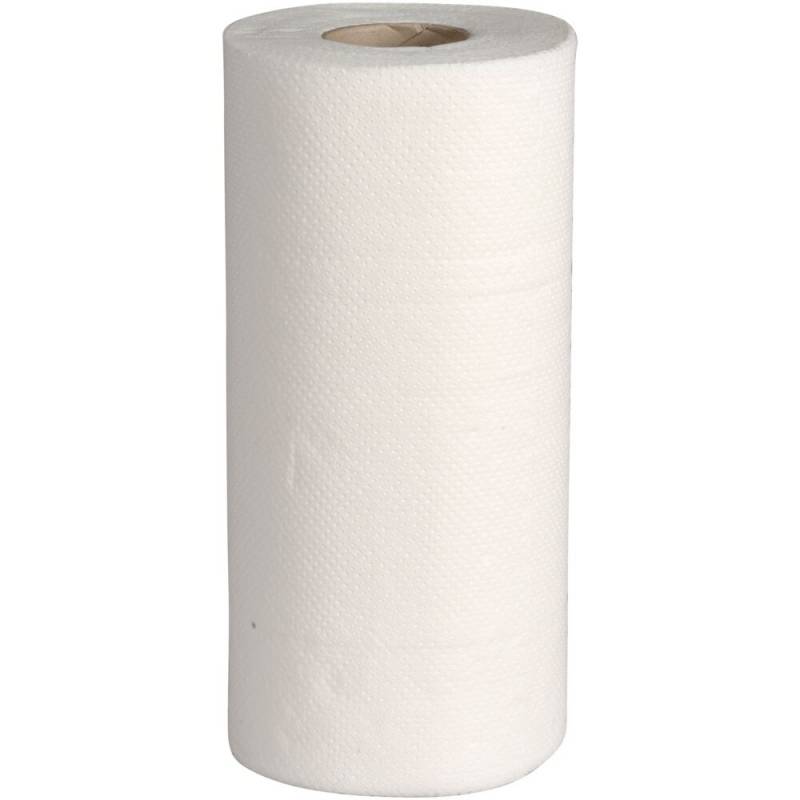 K&oslash;kkenrulle, neutral, 2-lags, 17,8m x 22,5cm, &Oslash;11cm, hvid, nyfiber