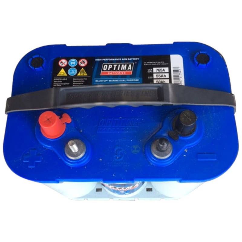 Batteri, Nilfisk, SC351, bl&aring;, 12V, 55 Ah, optima, Gel *Denne vare tages ikke retur*