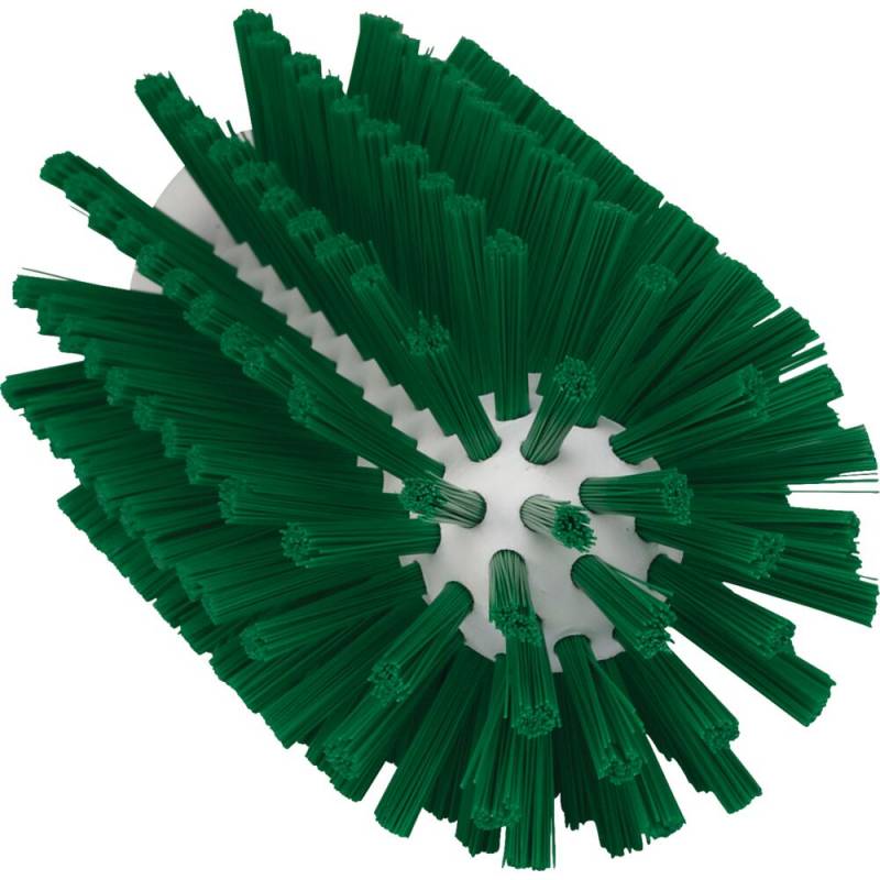 R&oslash;rb&oslash;rstehoved, Vikan, 15,5cm, &Oslash;7,7cm, gr&oslash;n, polyester/PP/rustfrit st&aring;l, medium *Denne vare tages ikke retur*