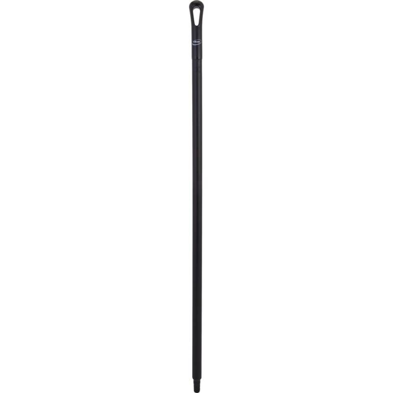 Skaft, med gevind, Vikan, 130cm, &Oslash;34cm, sort, glas/PP, ultra hygiejnisk