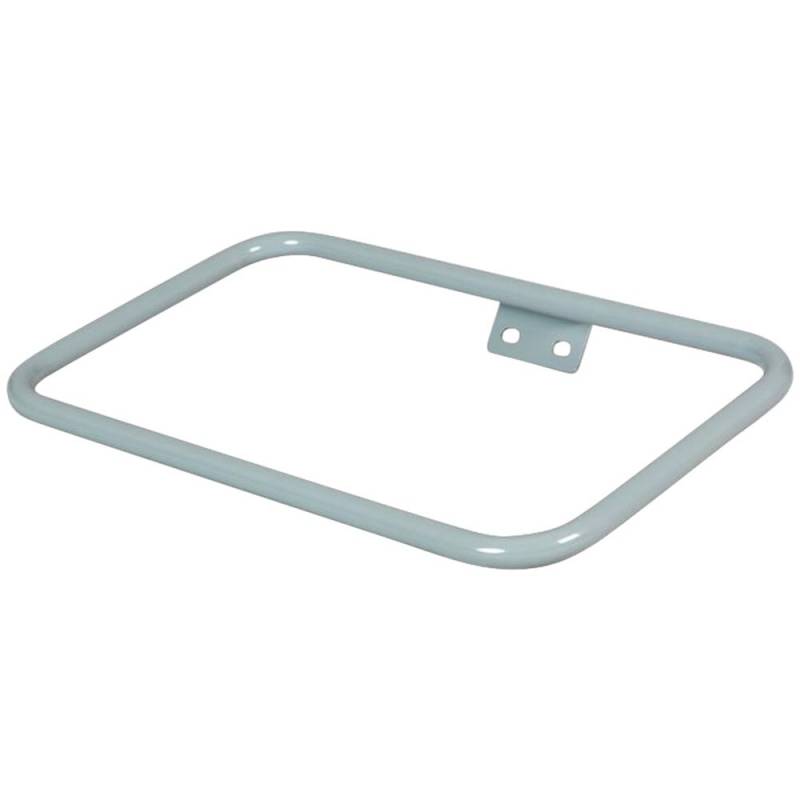 Poseholder, Tina Trolleys Exclusive, 470x320x65mm, gr&aring;, pulverlakeret st&aring;l, uden beslag, til 110 ltr. pose *Denne vare tages ikke retur*