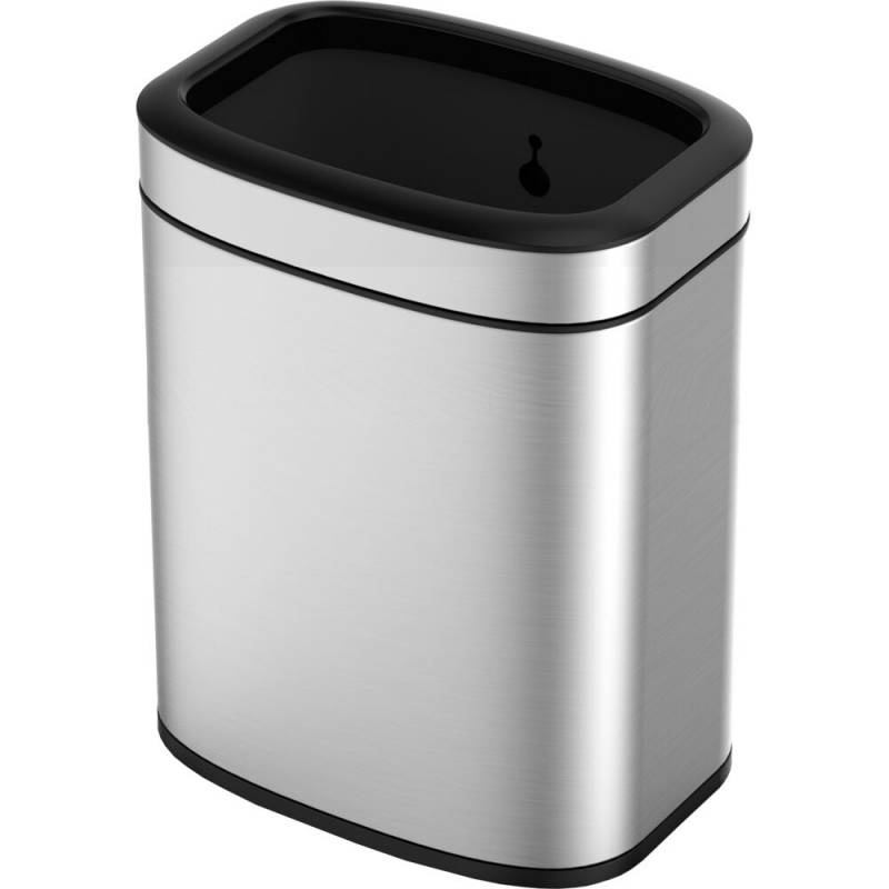 Papirkurv, EKO OLI-Cube, st&aring;l mat, plast/rustfrit st&aring;l, 20 l, plast inderspand, fingeraftryksfri *Denne vare tages ikke retur*