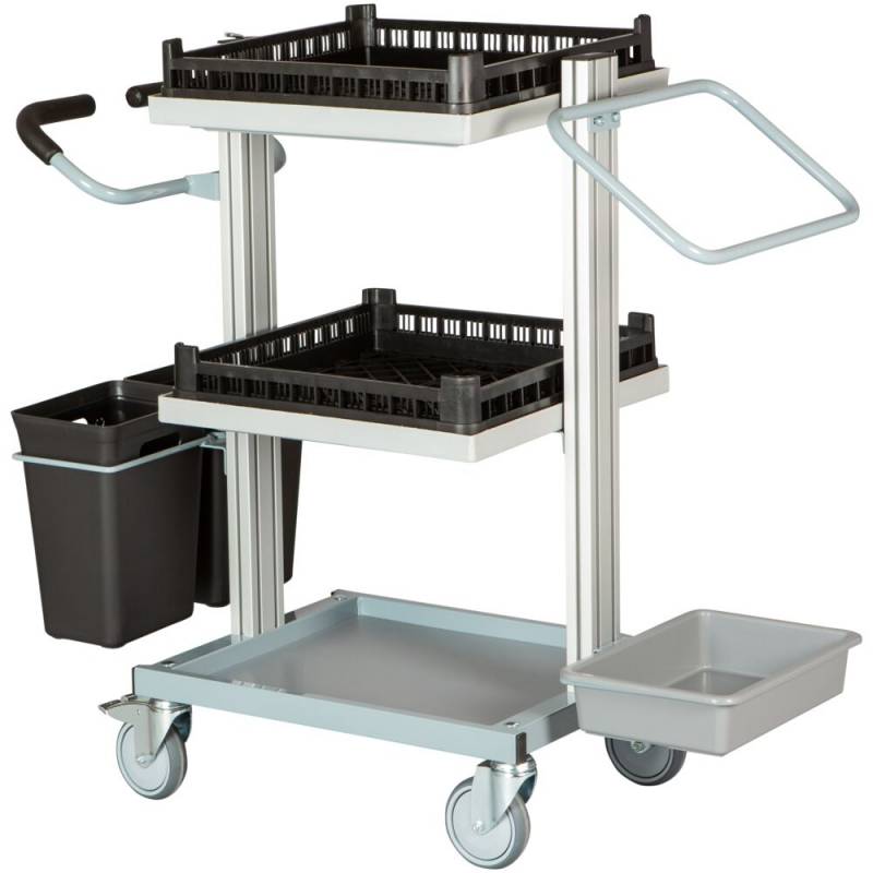 Serveringsvogn, Tina Trolleys Exclusive, 1120x500x1080mm, gr&aring; *Denne vare tages ikke retur*