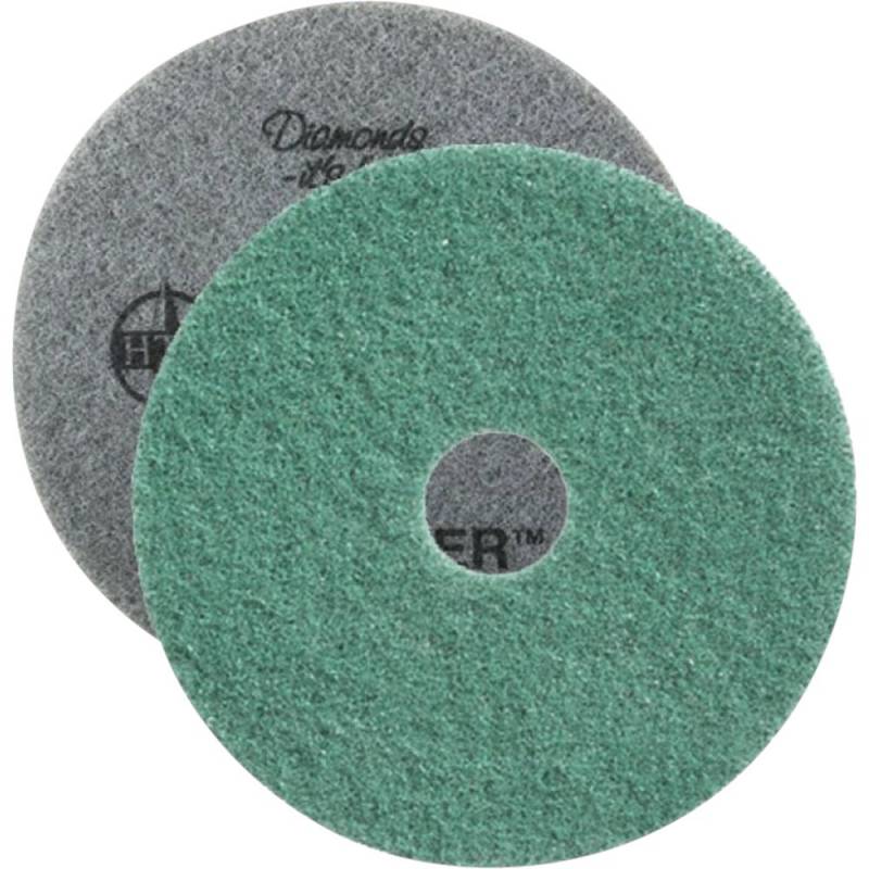 Gulvrondel, Diversey TASKI Twister, 14", &Oslash;356mm, gr&oslash;n, RPET, diamant, til daglig reng&oslash;ring *Denne vare tages ikke retur*
