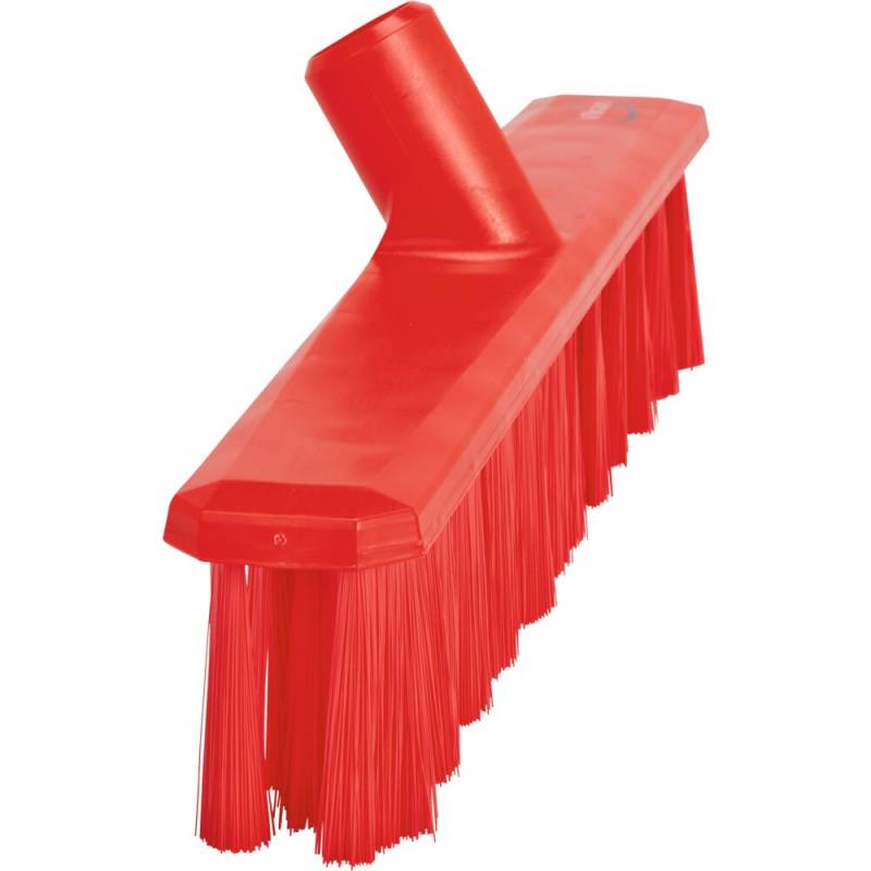 Fejekost, Vikan, r&oslash;d, glas/polyester/PP, 40 cm, medium, UST *Denne vare tages ikke retur*