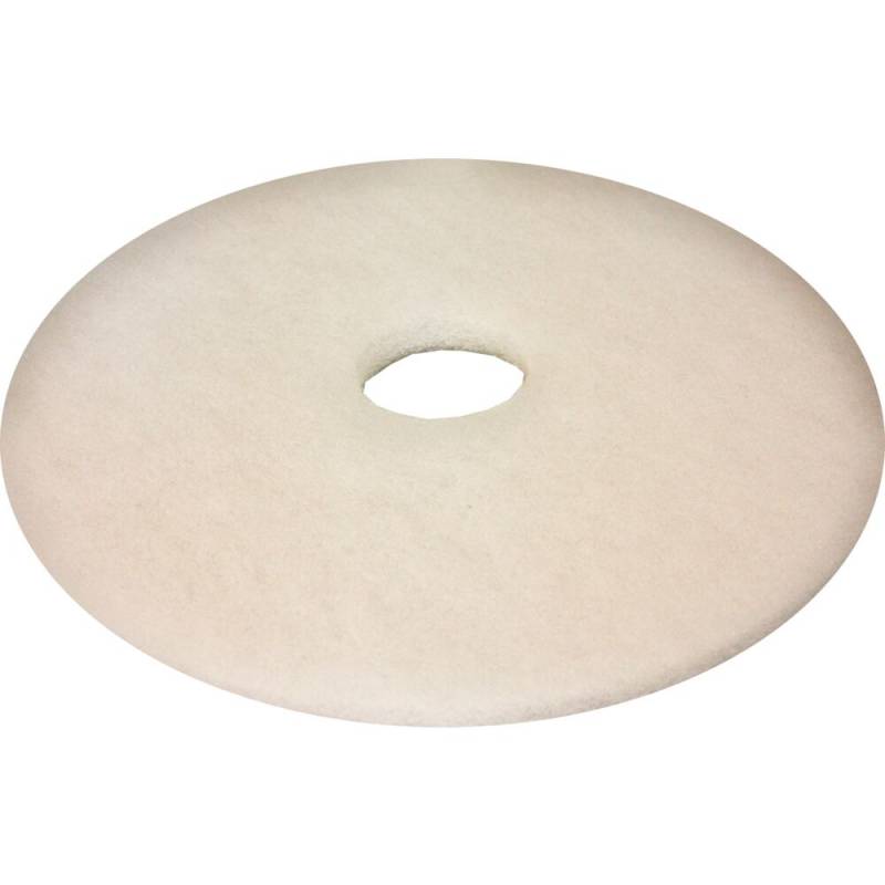 Gulvrondel, 21", &Oslash;533mm, hvid, genanvendt PET fiber, til polering