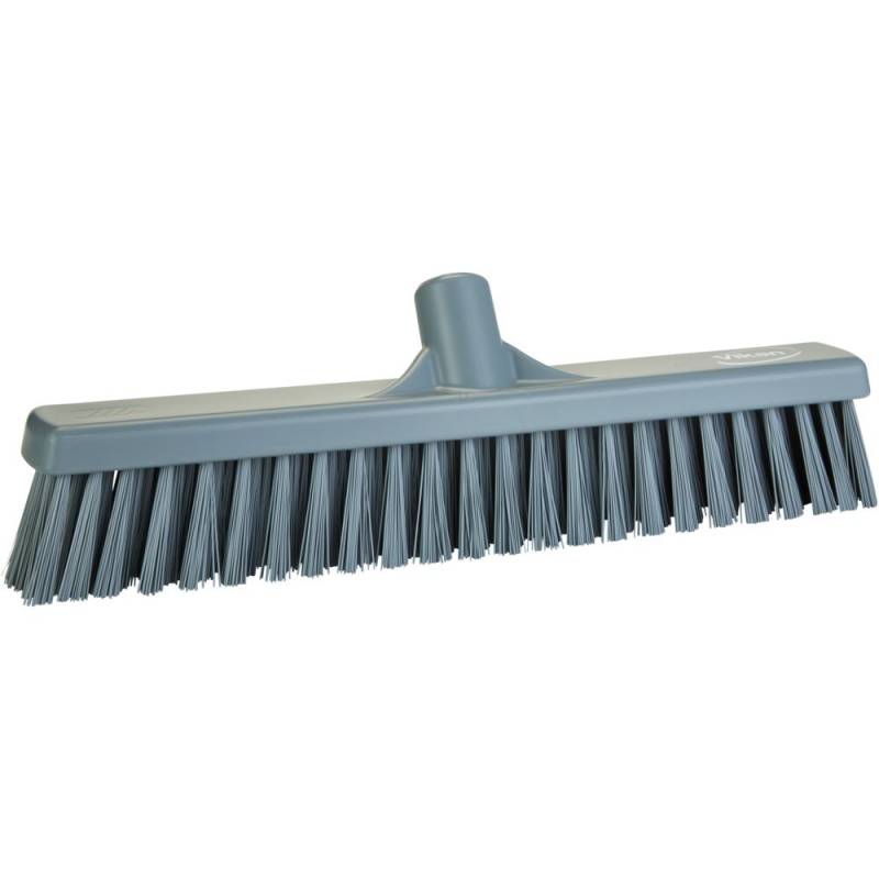 Fejekost, Vikan, gr&aring;, polyester/PP/rustfrit st&aring;l, 41 cm, bl&oslash;d/stiv *Denne vare tages ikke retur*