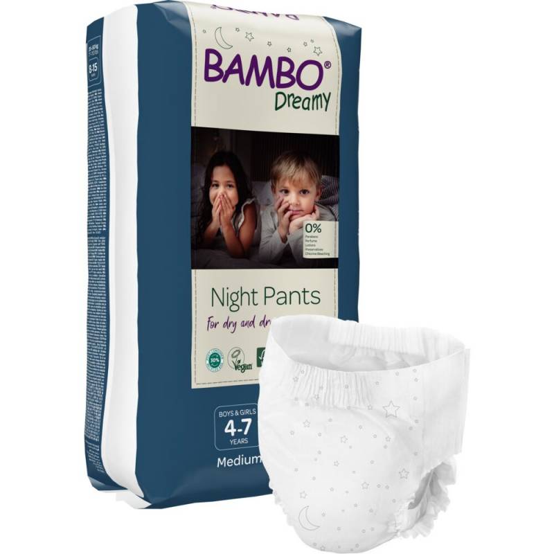 B&oslash;rneble, bukseble, Bambo Dreamy Night Pants, 15-35 kg