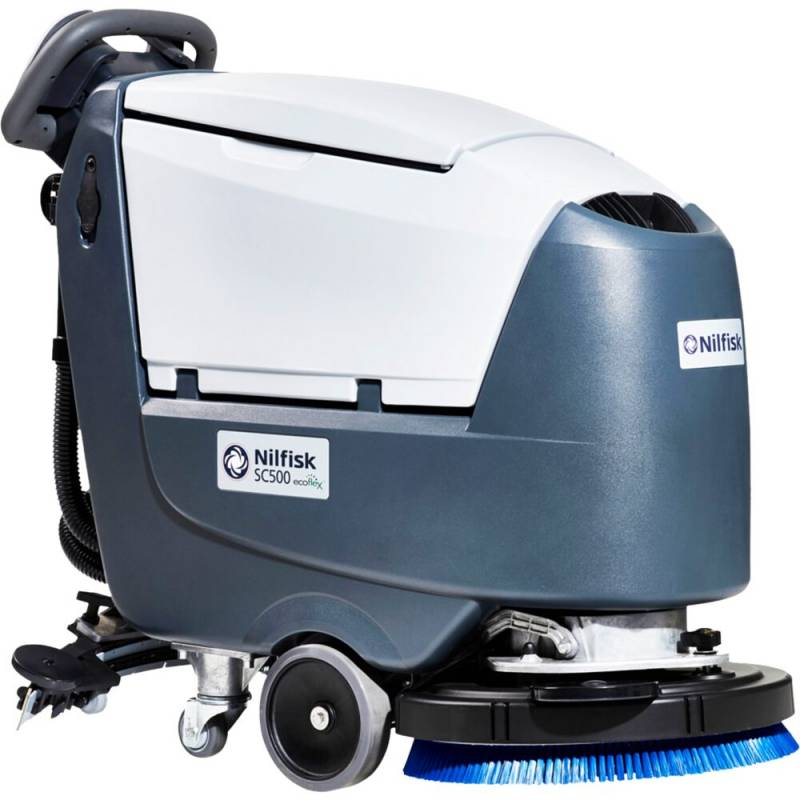 Gulvvasker, Nilfisk, SC500 53 D, Lithium-Ion, gr&aring;, 2-rums, walk-behind, 45/45 l, 530 mm
