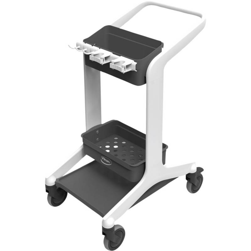 Reng&oslash;ringsvogn, Vikan HyGo, 780mm, hvid, usamlet *Denne vare tages ikke retur*