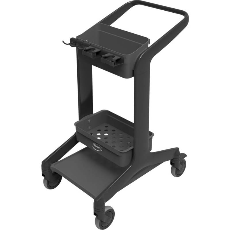 Reng&oslash;ringsvogn, Vikan HyGo, 780mm, sort, usamlet *Denne vare tages ikke retur*