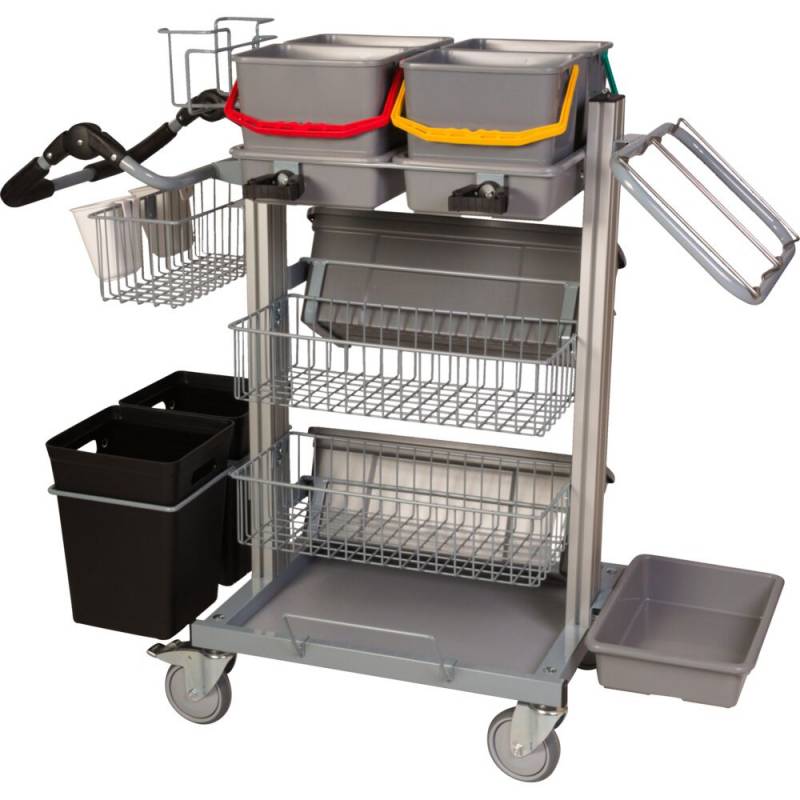 Reng&oslash;ringsvogn, Tina Trolleys, Exclusive, 126,5x67x116,5cm, gr&aring;, aluminium/st&aring;l, stor, standard *Denne vare tages ikke retur*