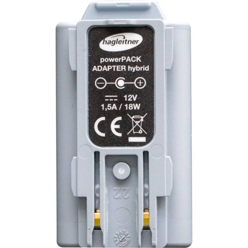 Powerpack adapter, Hagleitner, gr&aring;, plast, hybrid, til Powerpack in