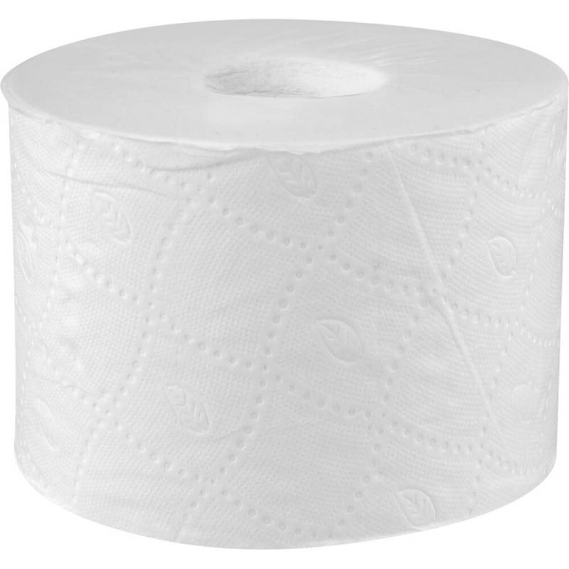 Toiletpapir, Tork T7 Advanced, 2-lags, 94,3m x 9,3cm, &Oslash;13,1cm, hvid, genanvendt papir, uden hylse